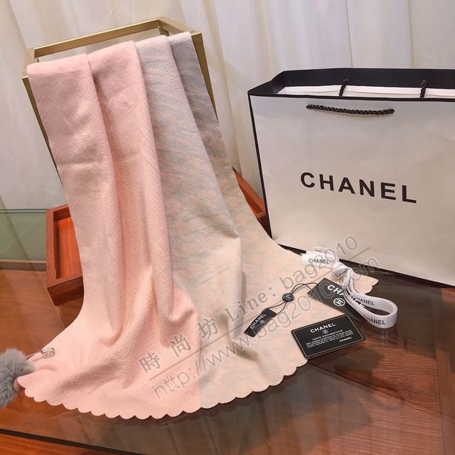 CHANEL圍巾 香奈兒羊絨混紡 經典時尚 CHANEL素雅山茶花女長圍巾  llwj6651